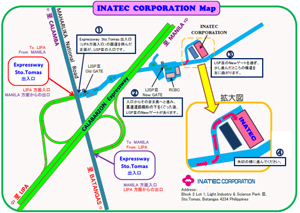 マテックスグループ・INATEC CORPORATIONの案内マップ