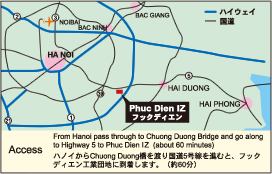 マテックスグループ・MATEX（VIETNAM）LTD.の案内マップ